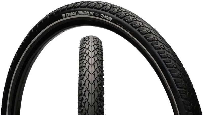 Kenda Kwick Drumlin 26" E-Bike Tire - Reflective 1