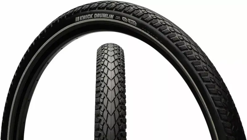 Kenda Kwick Drumlin Sport 26" E-Bike Tire - Reflective 1