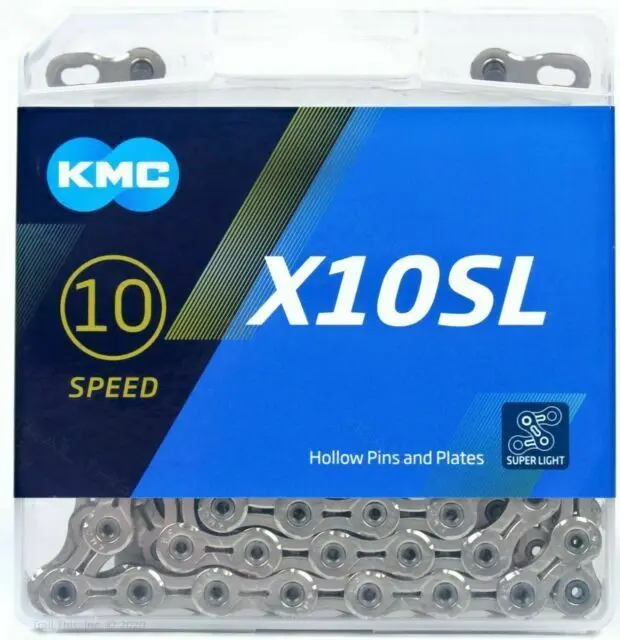Kmc X10 Sl Silver 10 Speed Chain 1