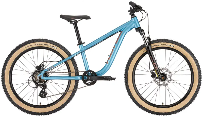 Kona Honzo 2-4 24" Kids Bike - Gloss Metallic Blue - 2023 1