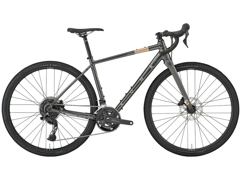 Kona Libre 700C Gravel Bike - Shimano Cues - Gloss Metallic Charcoal 1
