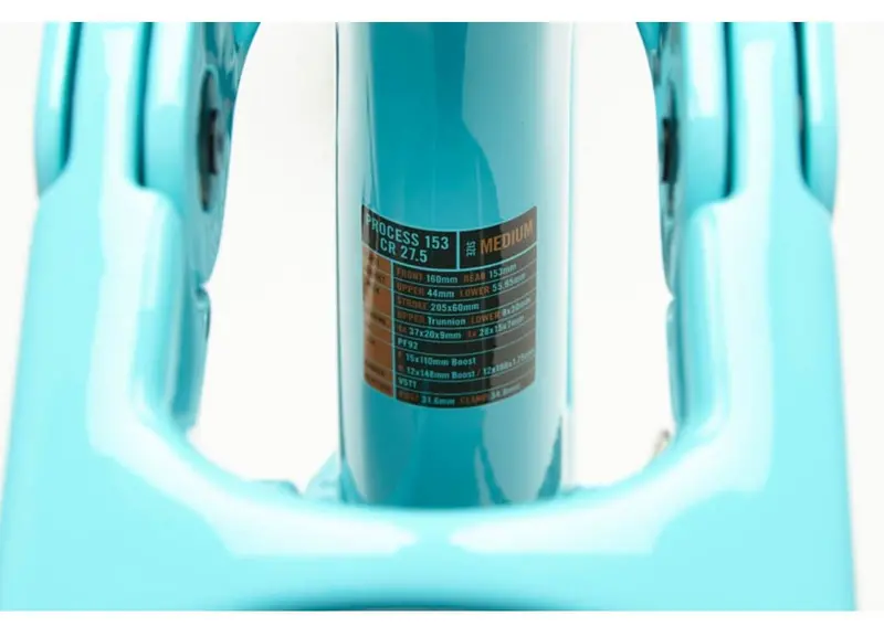 Kona Process 153 Cr/Dl 27.5 Frame 2018 - Gloss Aqua - 2018 2