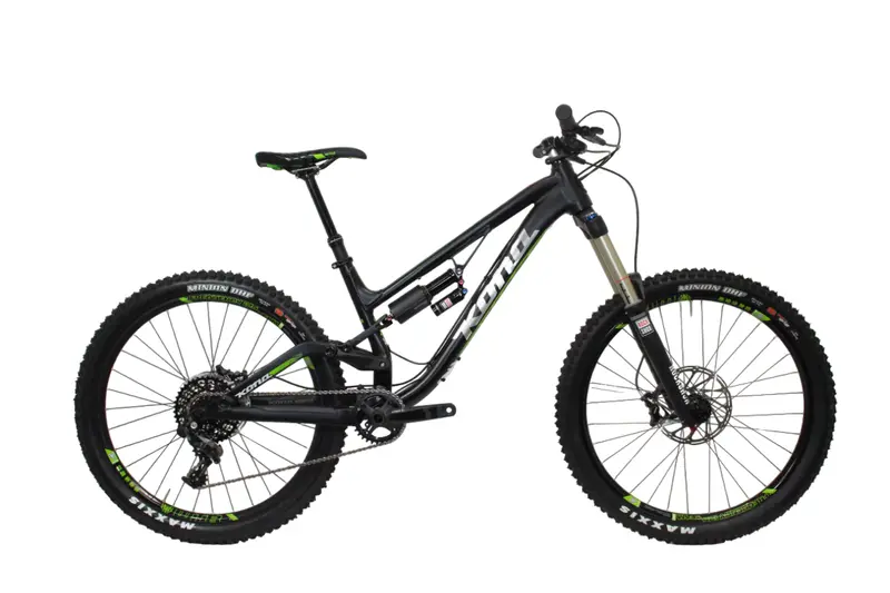 Kona Process 167 26 - Origin8 - Matt Black-Chrome-Green 1