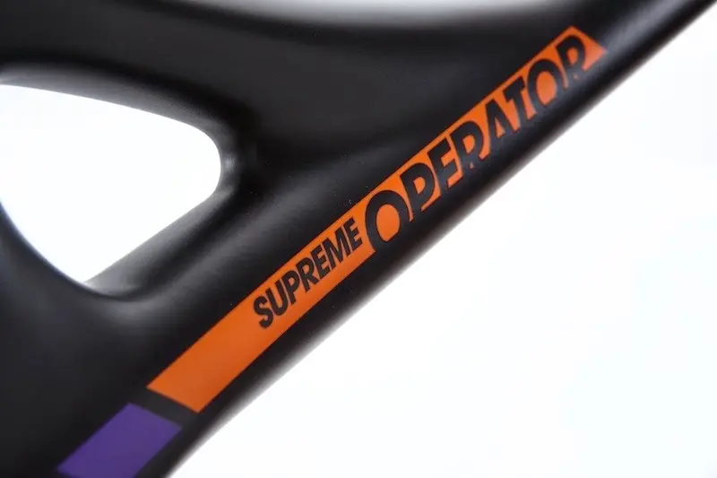 Kona Supreme Operator 26 Downhill Frame - Matt Carbon-Orange-Purple 2