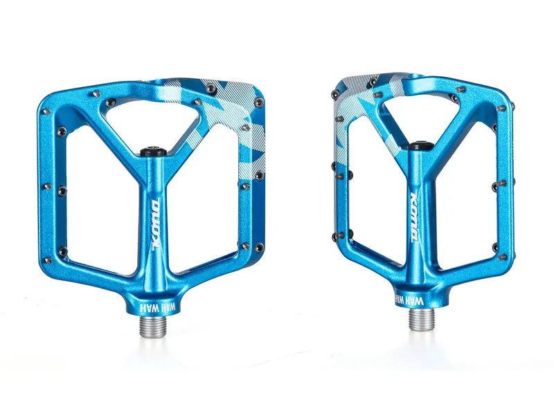 Kona Wah Wah 2 Alloy Platform Pedals - Blue 1