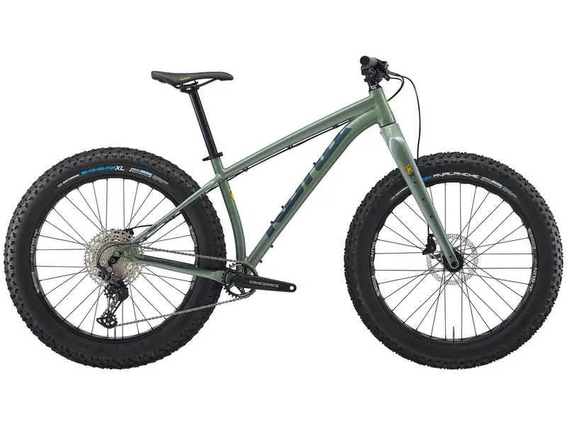 Kona Woo 26 Fat Bike - Metallic Green - 2025 1