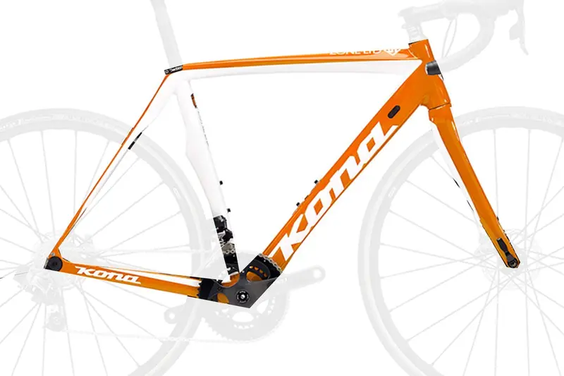 Kona Zone Ltd Carbon Road Disc Frameset - Orange 1