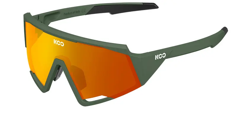 Koo Spectro Performance Sunglasses - Green Matt-Orange 1