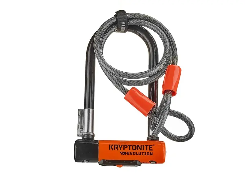 Kryptonite Evolution Series U-Lock - Keyed - Black-Orange 1