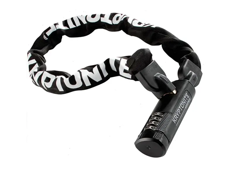 Kryptonite Keeper 712 Chain Lock - Combination - Black 1