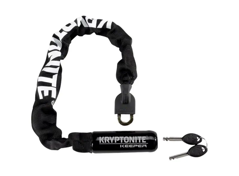 Kryptonite Keeper 712 Chain Lock - Keyed - Black 1