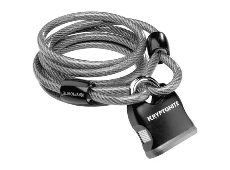 Kryptonite Kryptoflex 818 Loop Cable & Padlock - Gray-Black 1