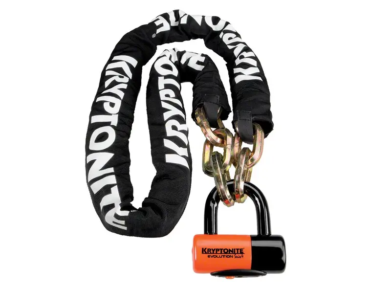 Kryptonite New York Chain 1217 And Evolution Disc Lock - Black 1