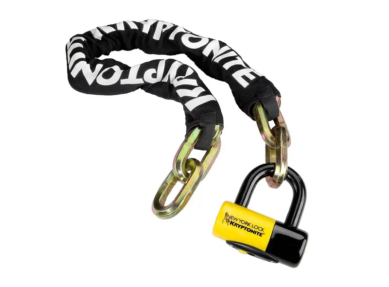 Kryptonite New York Fahgettaboudit 1410 Chain And Disc Lock - Black-Yellow 1