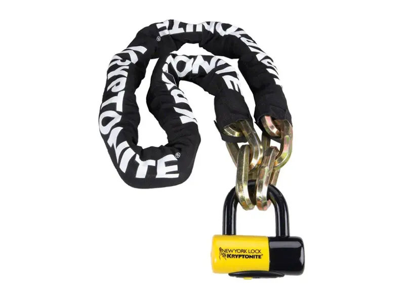 Kryptonite New York Fahgettaboudit 1415 Chain And Disc Lock - Black-Yellow 1