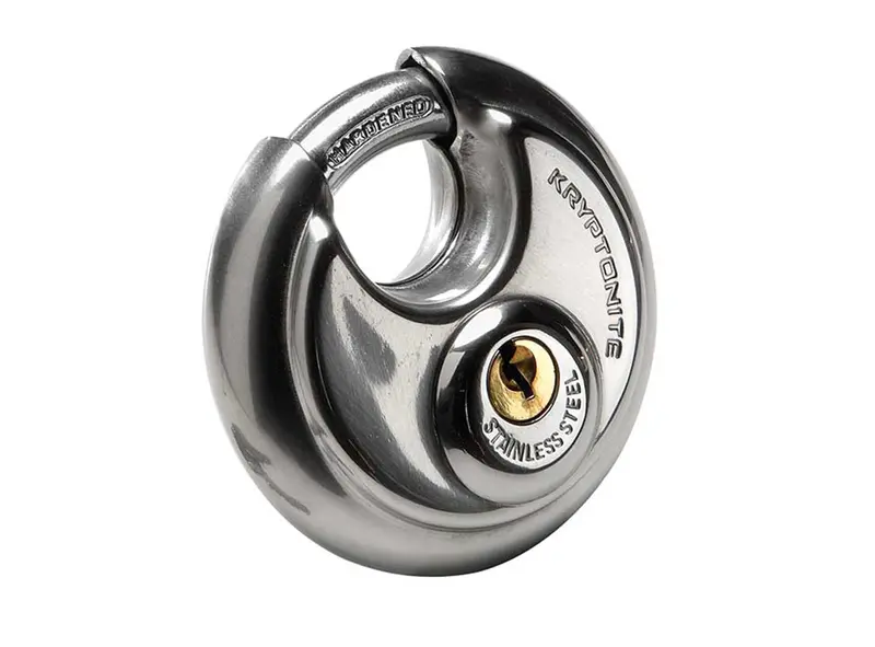 Kryptonite Stainless Steel Disc Padlock - Silver 1