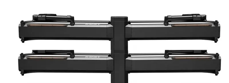 Kuat Piston Pro X Add On Led Dual Ratchet Platform Rack With Kashima - 2 Bike - Galaxy Gray 1