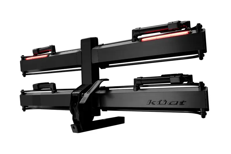 Kuat Piston Pro X Led Dual Ratchet Platform Rack With Kashima - 2 Bike - 2" - Galaxy Gray 1