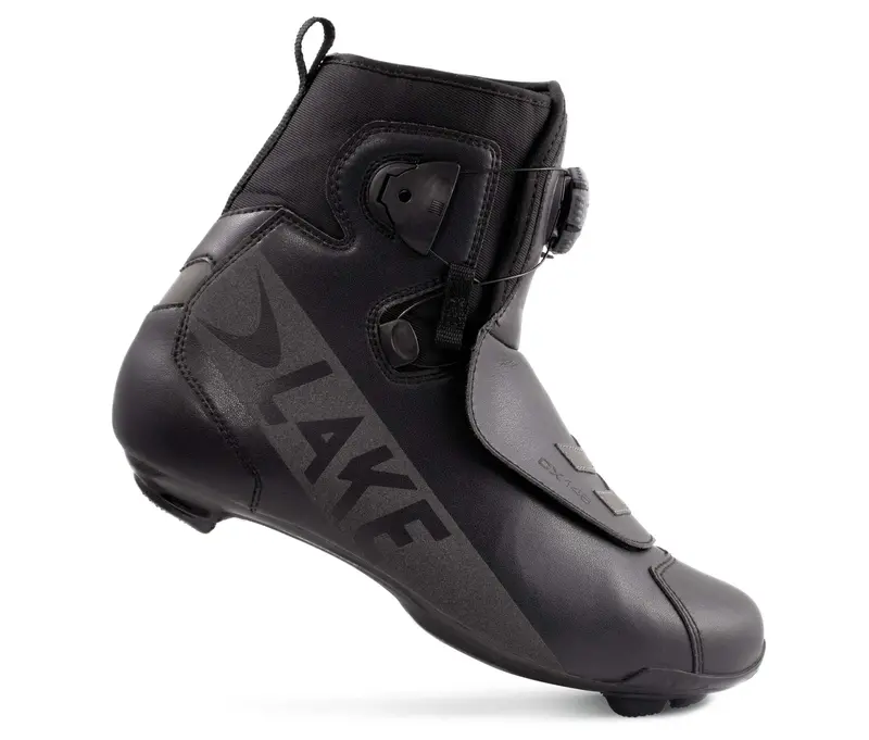 Lake Cx146 Spd Winter Road Boot - Black-Black Reflective 3