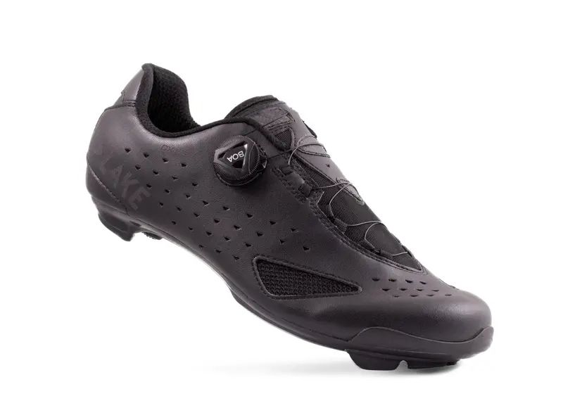 Lake Cx177 Road Shoe - Black-Black Reflective 2