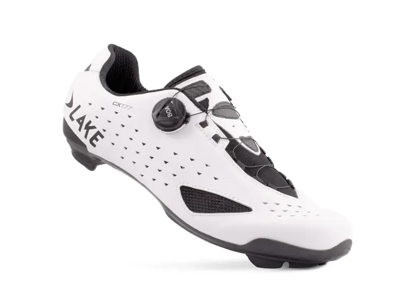 Lake Cx177 Road Shoe - White-Black 2