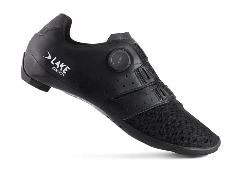 Lake Cx201 Road Shoe - Black-White 1