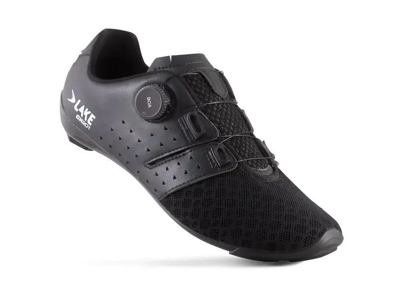 Lake Cx201 Road Shoe - Black-White 2