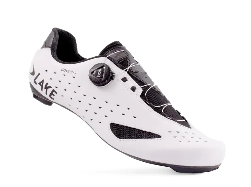 Lake Cx219 Road Shoe - White-Black 2