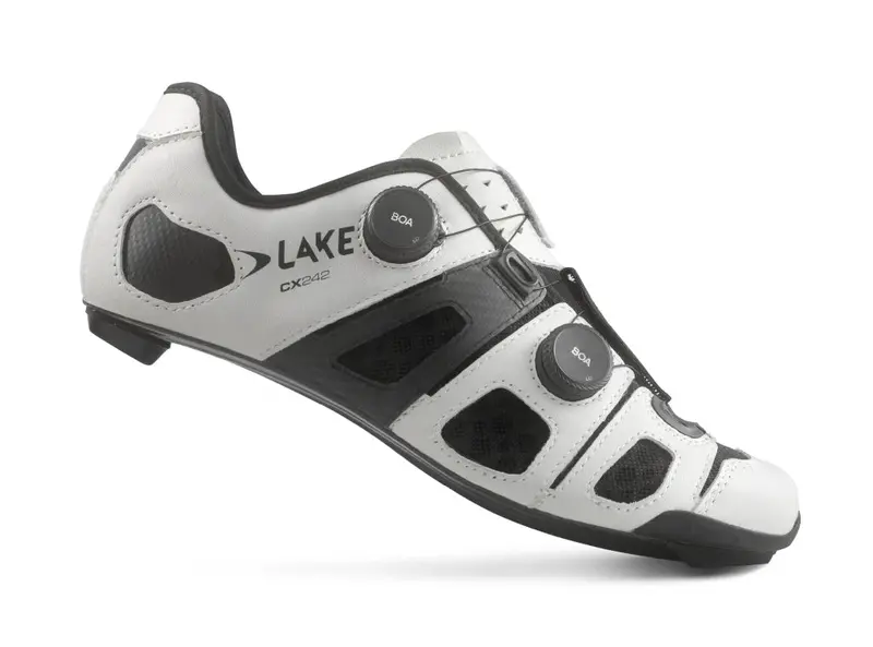 Lake Cx242 Road Shoe - White-Black 1