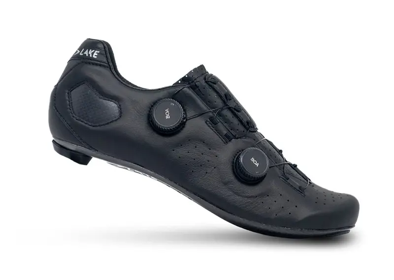 Lake Cx333 Road Shoe - Black-Silver 1