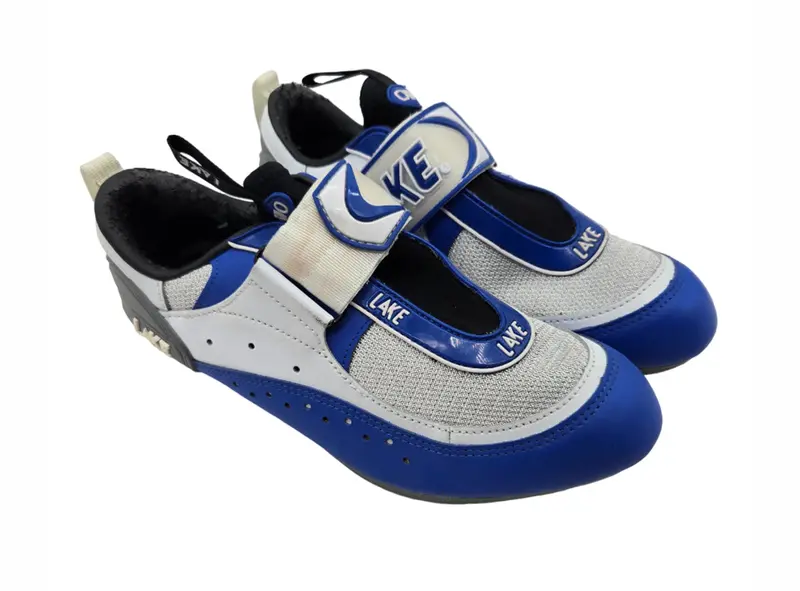 Lake Cxiiotri-W Triathlon Shoe - Womens - Blue-White-Silver 1