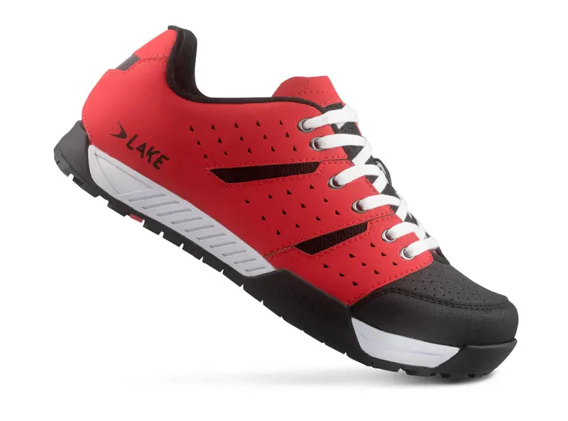 Lake Mx169 Mtb Shoe - Red-White 1