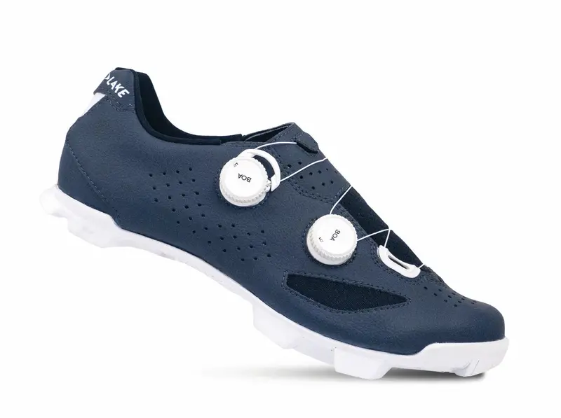 Lake Mx239 Gravel Shoe - Wide - Navy-White 1