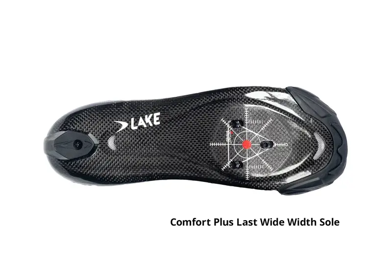 Lake Tx224 Comfort Plus Triathlon Shoe - White-Black 4