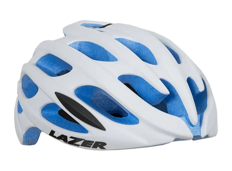 Lazer Blade Road Helmet - White-Blue 1