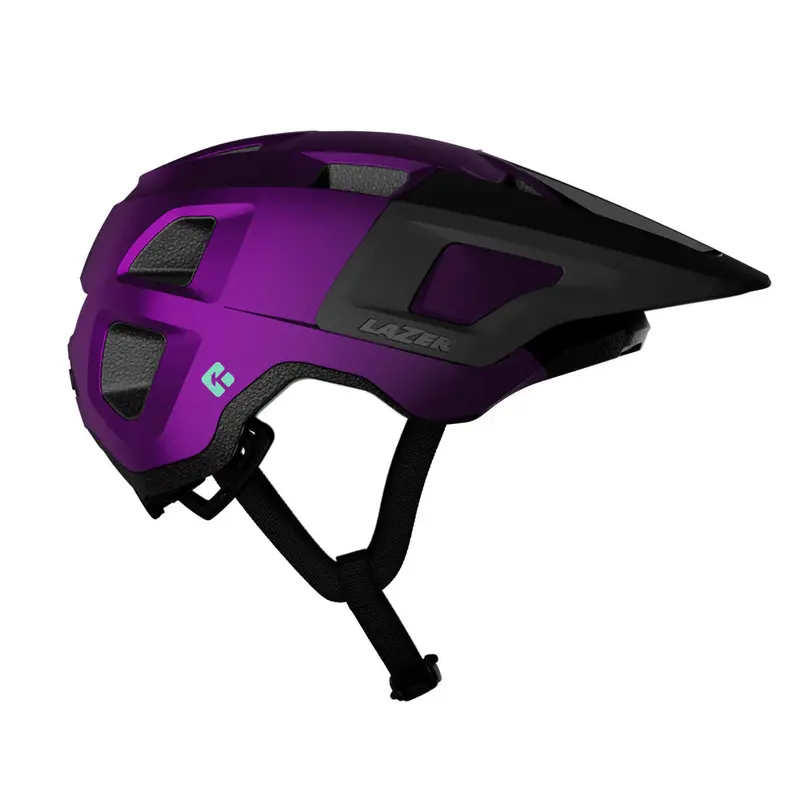 Lazer Finch Kineticore Kids Helmet - Metallic Purple Black 1