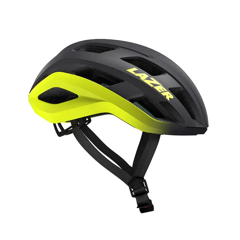 Lazer Strada Kineticore Road Helmet - Matte Grey Flash Yellow 1