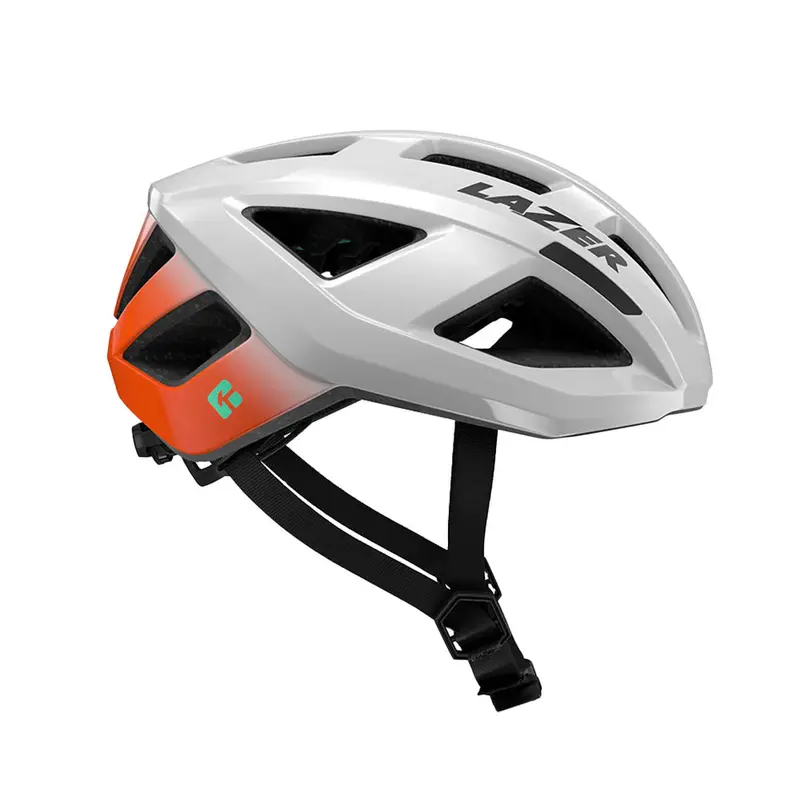 Lazer Tonic Kineticore Road/Gravel Helmet - White Orange 1