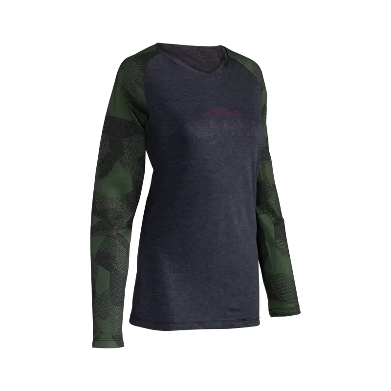 Leatt Allmtn 3.0 Long Sleeve Mtb Jersey - Womens - Spinach - 2024 1