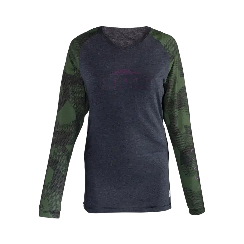 Leatt Allmtn 3.0 Long Sleeve Mtb Jersey - Womens - Spinach - 2024 2