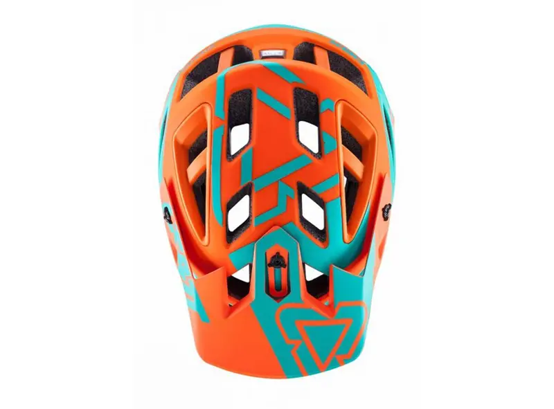 Leatt Dbx 3.0 Enduro Full Face Helmet - Orange-Teal 2