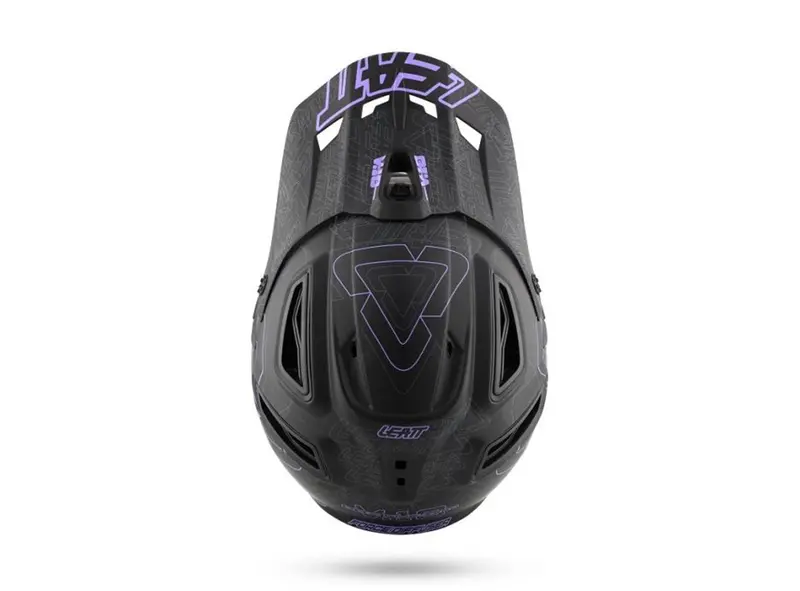 Leatt Dbx 5.0 V10 Full Face Helmet - Black-Purple 1