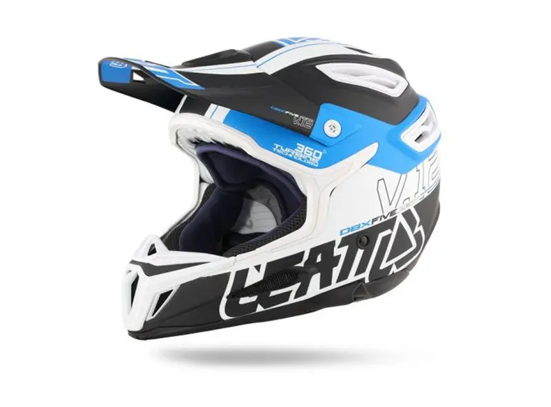 Leatt Dbx 5.0 V12 Full Face Helmet - Black-Blue 1