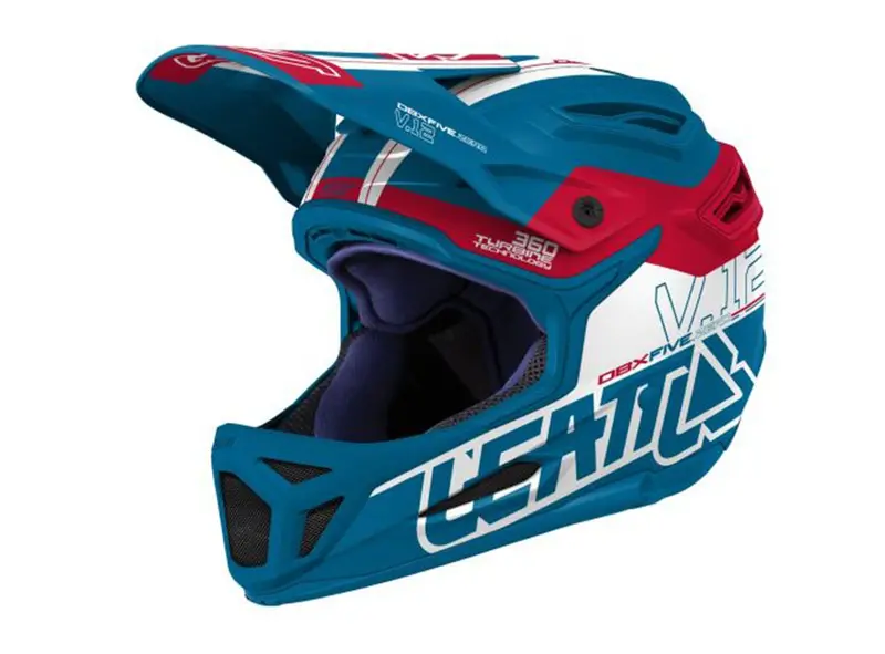 Leatt Dbx 5.0 V12 Full Face Helmet - Fuel Red 1