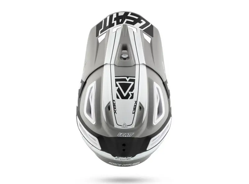 Leatt Dbx 5.0 V12 Full Face Helmet - Gray-Black-White 2