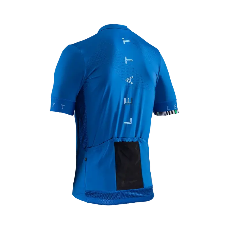 Leatt Endurance 5.0 Short Sleeve Mtb Jersey - Blue - 2024 4