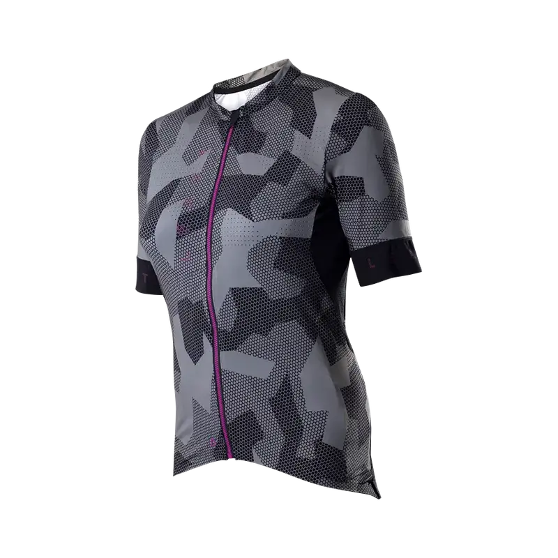 Leatt Endurance 5.0 Short Sleeve Mtb Jersey - Womens - Granite - 2024 5