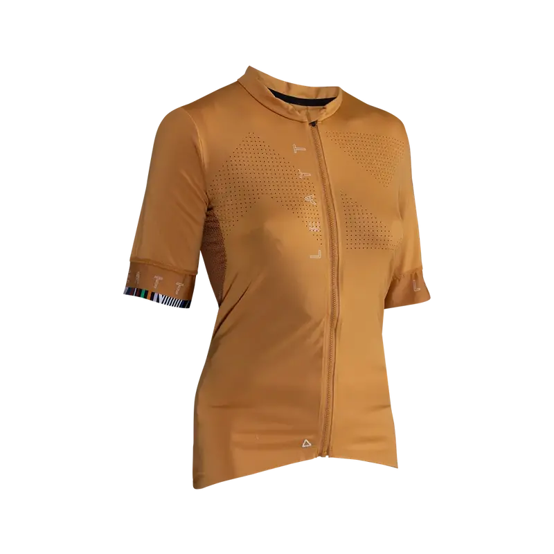 Leatt Endurance 5.0 Short Sleeve Mtb Jersey - Womens - Rust - 2024 1