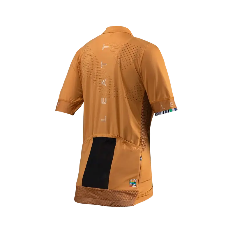 Leatt Endurance 5.0 Short Sleeve Mtb Jersey - Womens - Rust - 2024 5