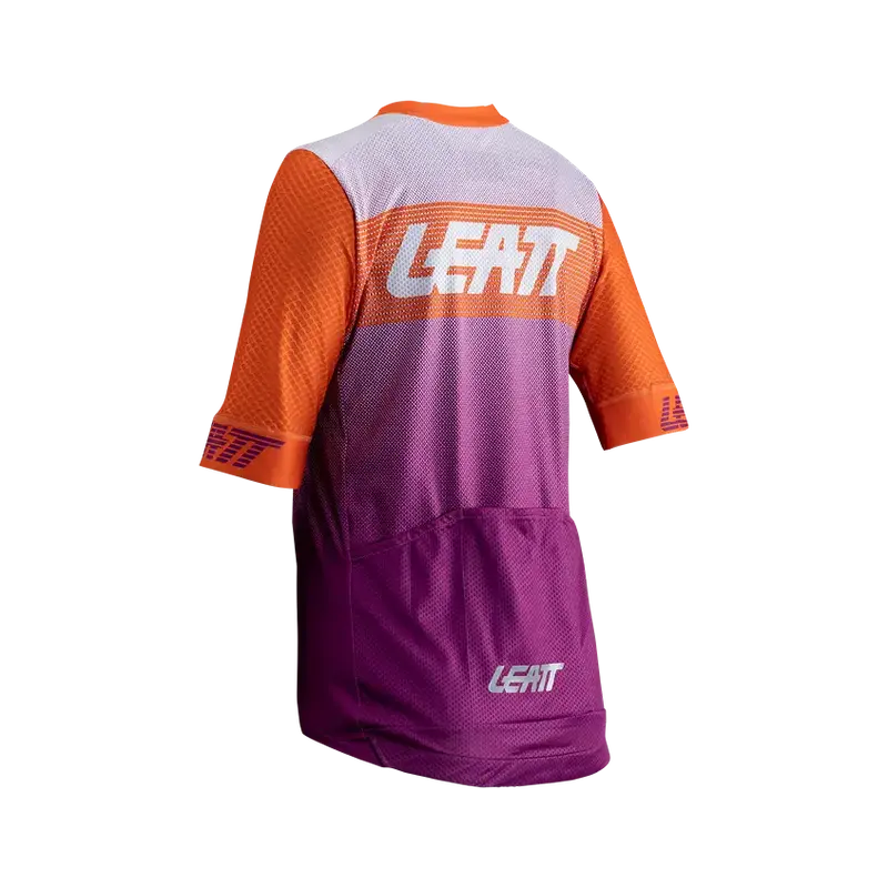 Leatt Endurance 6.0 Short Sleeve Mtb Jersey - Womens - Purple - 2024 2